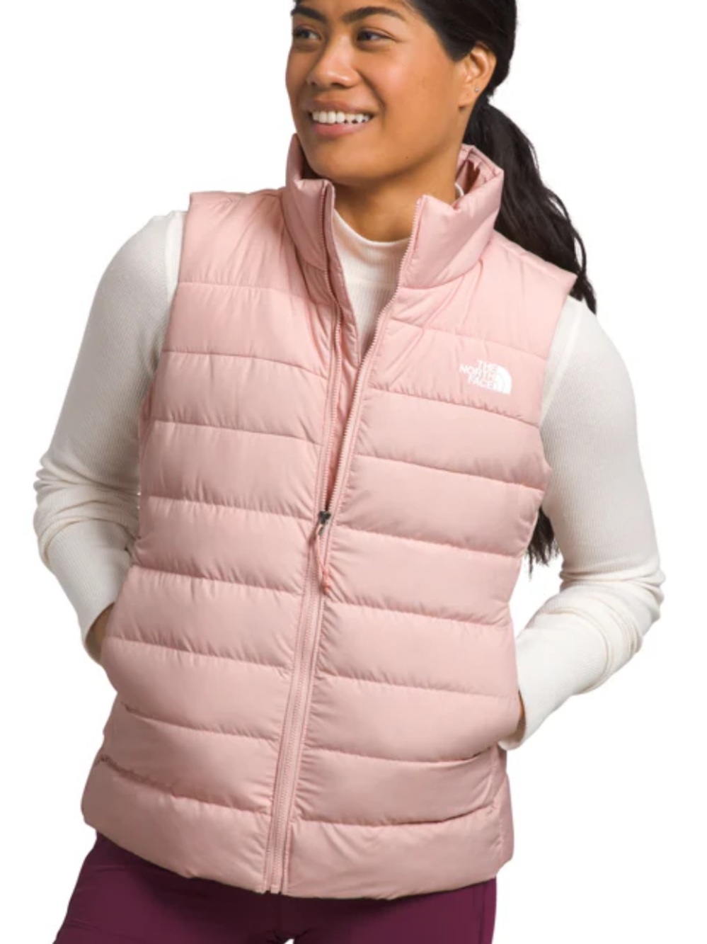 The North Face Women's Aconcagua Vest in Pale Pink